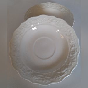 WHITE BOWLS WITH PHEASANTS